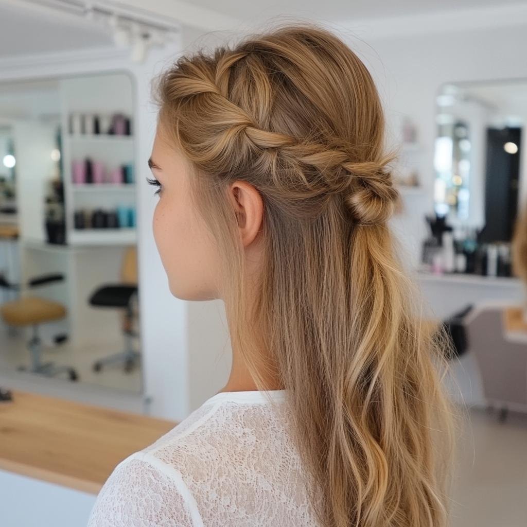penteados para cabelo liso 41