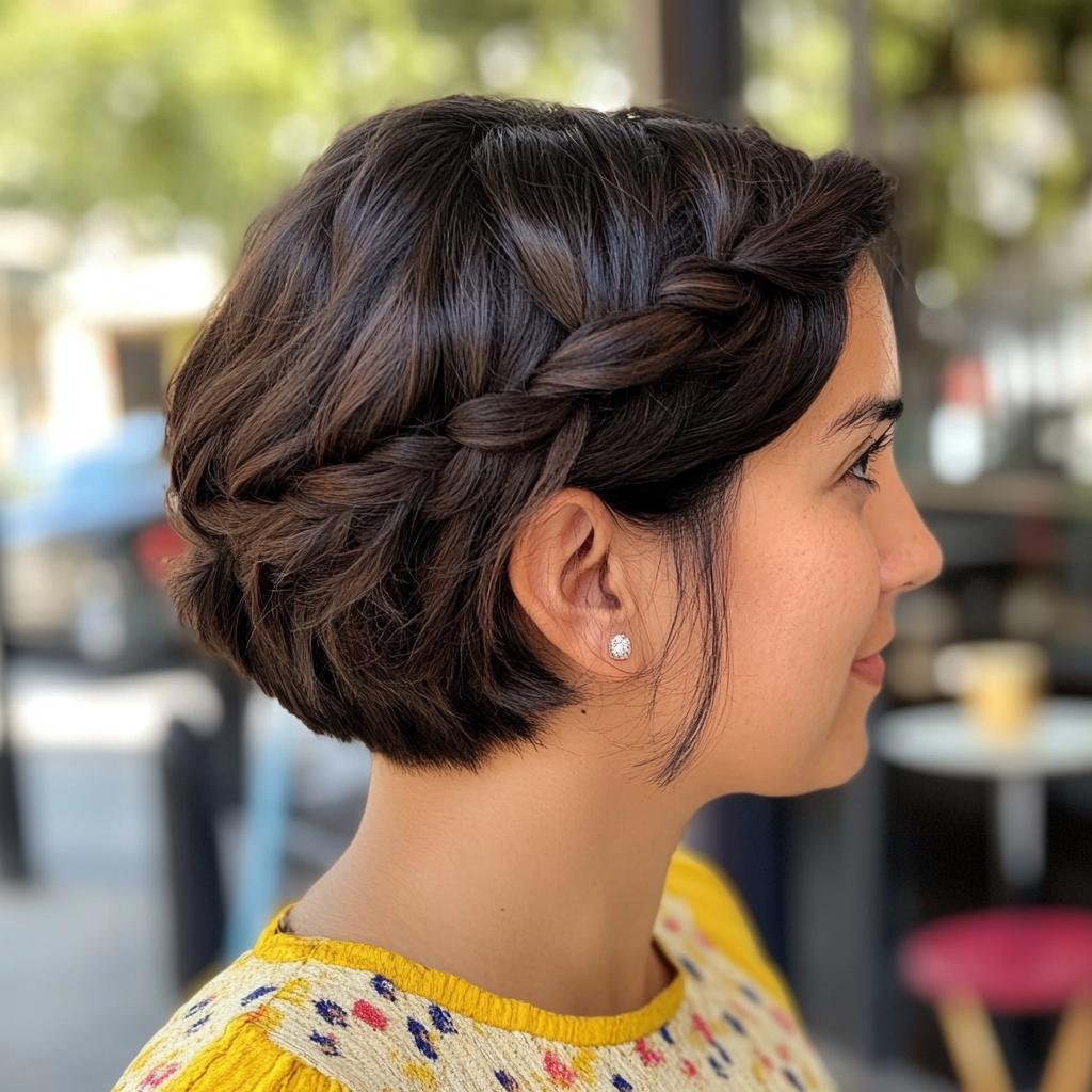 tranca em cabelo curto 55